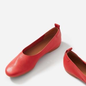 Everlane Day Glove Italian Leather Flats Red 8.5